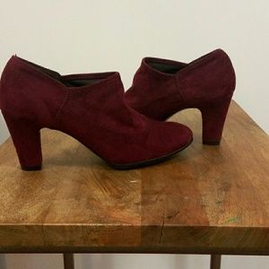 Maroon Sueded Aerosole Booties